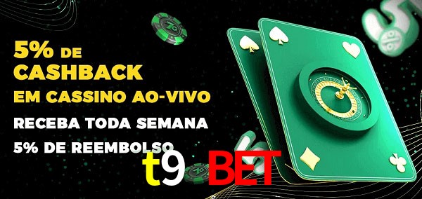 Promoções do cassino ao Vivo t9 bet